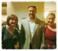 The slightly more dignified picture with Megan and John. Boy. Did we have a few laughs. Good company at ACFW.