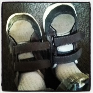 My son walked around with two right shoes. For a whole day. In public.